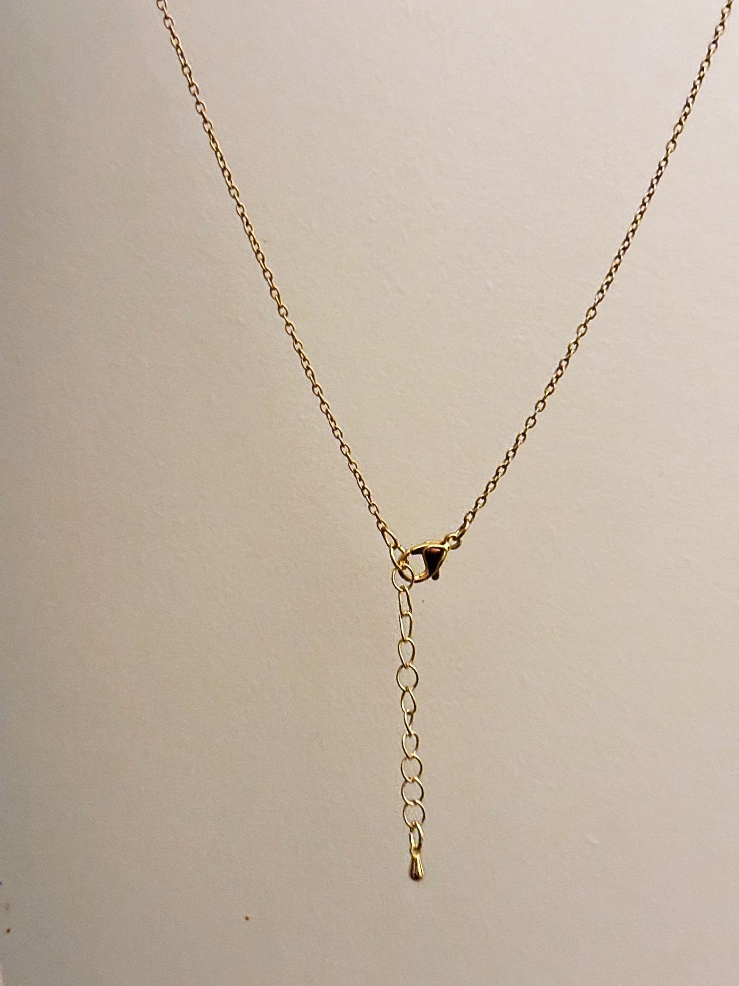 Handmade Labradorite Pendant Necklace - 18k plated